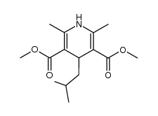 4-isobutyl-3,5-dimethoxycarbonyl-2,6-dimethyl-1,4-dihydropyridine结构式