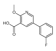 5-(3-fluorophenyl)-2-methoxypyridine-3-carboxylic acid Structure