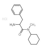 2-Amino-N-cyclohexyl-N-methyl-3-phenylpropanamide hydrochloride Structure