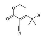 ethyl 4-bromo-2-cyano-4-methylpent-2-enoate结构式