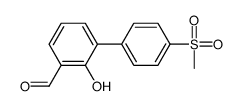 2-hydroxy-3-(4-methylsulfonylphenyl)benzaldehyde Structure