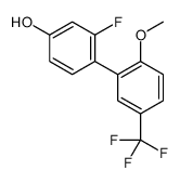 3-fluoro-4-[2-methoxy-5-(trifluoromethyl)phenyl]phenol Structure