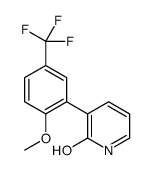 3-[2-methoxy-5-(trifluoromethyl)phenyl]-1H-pyridin-2-one Structure