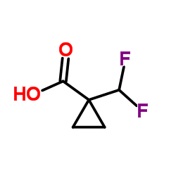 1-(difluoromethyl)cyclopropanecarboxylic acid Structure