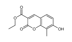 ethyl 7-hydroxy-8-methyl-2-oxochromene-3-carboxylate Structure