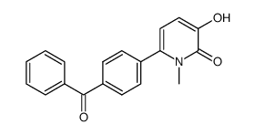 3-hydroxy-1-methyl-6-[4-(phenylcarbonyl)phenyl]pyridin-2(1H)-one结构式