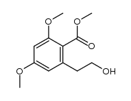 methyl 2-(2-hydroxyethyl)-4,6-dimethoxybenzoate结构式