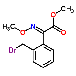 (E)-Methyl-2-(2-bromomethylphenyl)-2-Methoxyiminoacetate Structure