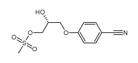 (2R)-1-(4-cyanophenoxy)-3-methanesulfonyloxypropan-2-ol Structure