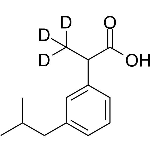 m-Isobutyl Ibuprofen-d3结构式