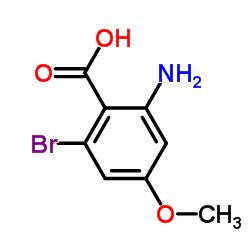 2-Amino-6-bromo-4-methoxybenzoic acid结构式