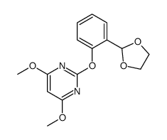 2-[2-(1,3-dioxolan-2-yl)phenoxy]-4,6-dimethoxypyrimidine结构式