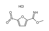 methyl imino ester hydrochloride of 5-nitro-2-furancarboxylic acid结构式