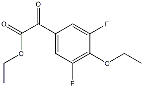 2-(4-乙氧基-3,5-二氟苯基)-2-氧代乙酸乙酯结构式