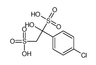 1-(4-chlorophenyl)-1-hydroxyethane-1,2-disulfonic acid Structure