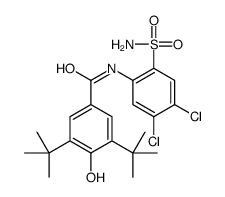 Benzamide, N-(2-(aminosulfonyl)-4,5-dichlorophenyl)-3,5-bis(1,1-dimeth ylethyl)-4-hydroxy-结构式