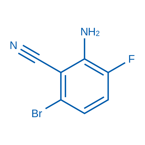 2-Amino-6-bromo-3-fluorobenzonitrile structure