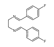 N(1),N(2)-bis(4-fluorobenzylidene)ethane-1,2-diamine Structure