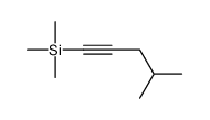 trimethyl(4-methylpent-1-ynyl)silane Structure