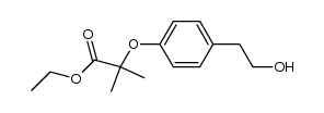 ethyl 2-[4-(2-hydroxyethyl)phenoxy]-2-methylpropanoate结构式