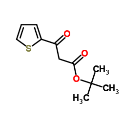 2-Methyl-2-propanyl 3-oxo-3-(2-thienyl)propanoate Structure