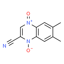 2-Quinoxalinecarbonitrile, 6,7-dimethyl-, 1,4-dioxide (9CI)结构式