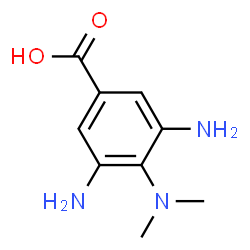 Benzoic acid, 3,5-diamino-4-(dimethylamino)- (9CI) Structure