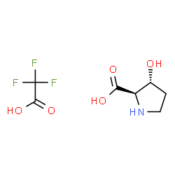 (2s,3s)-3-hydroxypyrrolidine-2-carboxylic acid; trifluoroacetic acid Structure