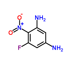 5-Fluoro-4-nitro-1,3-benzenediamine结构式