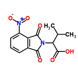 3-Methyl-2-(4-nitro-1,3-dioxo-1,3-dihydro-2H-isoindol-2-yl)butanoic acid Structure