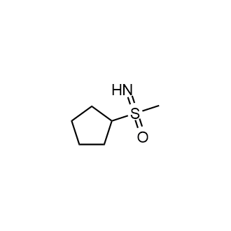 Cyclopentyl(imino)(methyl)-l6-sulfanone structure