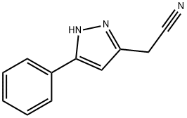 2-(3-phenyl-1H-pyrazol-5-yl)acetonitrile Structure
