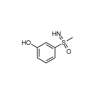 (3-Hydroxyphenyl)(imino)(methyl)-l6-sulfanone Structure