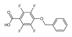 4-benzyloxy-2,3,5,6-tetrafluorobenzoic acid Structure