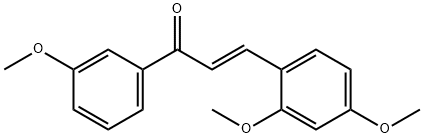 (2E)-3-(2,4-二甲氧基苯基)-1-(3-甲氧基苯基)丙-2-烯-1-酮结构式