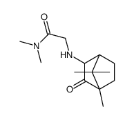 N,N-dimethyl-2-[(4,7,7-trimethyl-3-oxo-2-bicyclo[2.2.1]heptanyl)amino]acetamide Structure