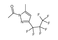 1-[3-(1,1,2,2,3,3,3-heptafluoropropyl)-5-methylpyrazol-1-yl]ethanone Structure