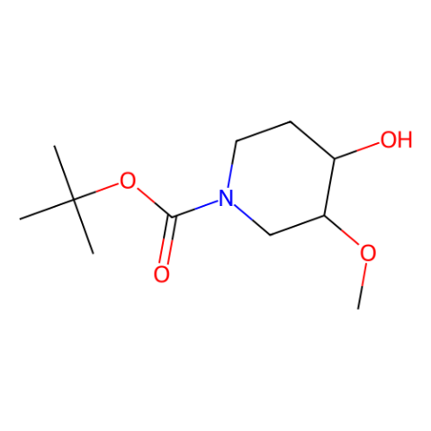 tert-butyl (3R,4R)-4-hydroxy-3-methoxy-piperidine-1-carboxylate Structure