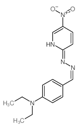 Benzaldehyde,4-(diethylamino)-, 2-(5-nitro-2-pyridinyl)hydrazone picture