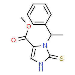 methyl 2,3-dihydro-3-(1-phenylethyl)-2-thioxo-1H-imidazole-4-carboxylate Structure