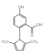 2-(2,5-dimethylpyrrol-1-yl)-5-hydroxybenzoic acid结构式