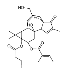 12-O-Tiglyl-phorbol-13-butyrate结构式