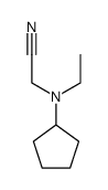 N-ethyl-N-cyclopentyl-glycine nitrile Structure