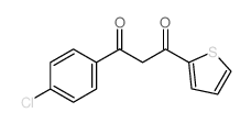 1-(4-chlorophenyl)-3-thiophen-2-yl-propane-1,3-dione Structure