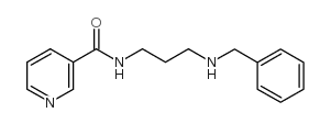 N-(3-苄基氨基丙基)-烟酰胺结构式