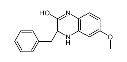 (3S)-3-benzyl-6-methoxy-3,4-dihydro-1H-quinoxalin-2-one Structure