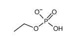 phosphoric acid monoethyl ester, deprotonated form Structure