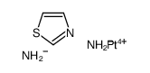 azanide,platinum(4+),1,3-thiazole Structure