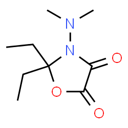 4,5-Oxazolidinedione,3-(dimethylamino)-2,2-diethyl-(9CI) Structure