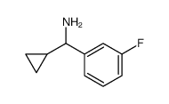 Benzenemethanamine, alpha-cyclopropyl-3-fluoro- (9CI) structure